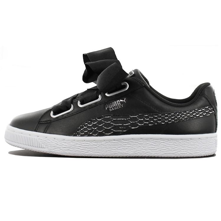 (WMNS) PUMA Basket Heart Oceanaire Black Women s 366443-01 EU 35.5
