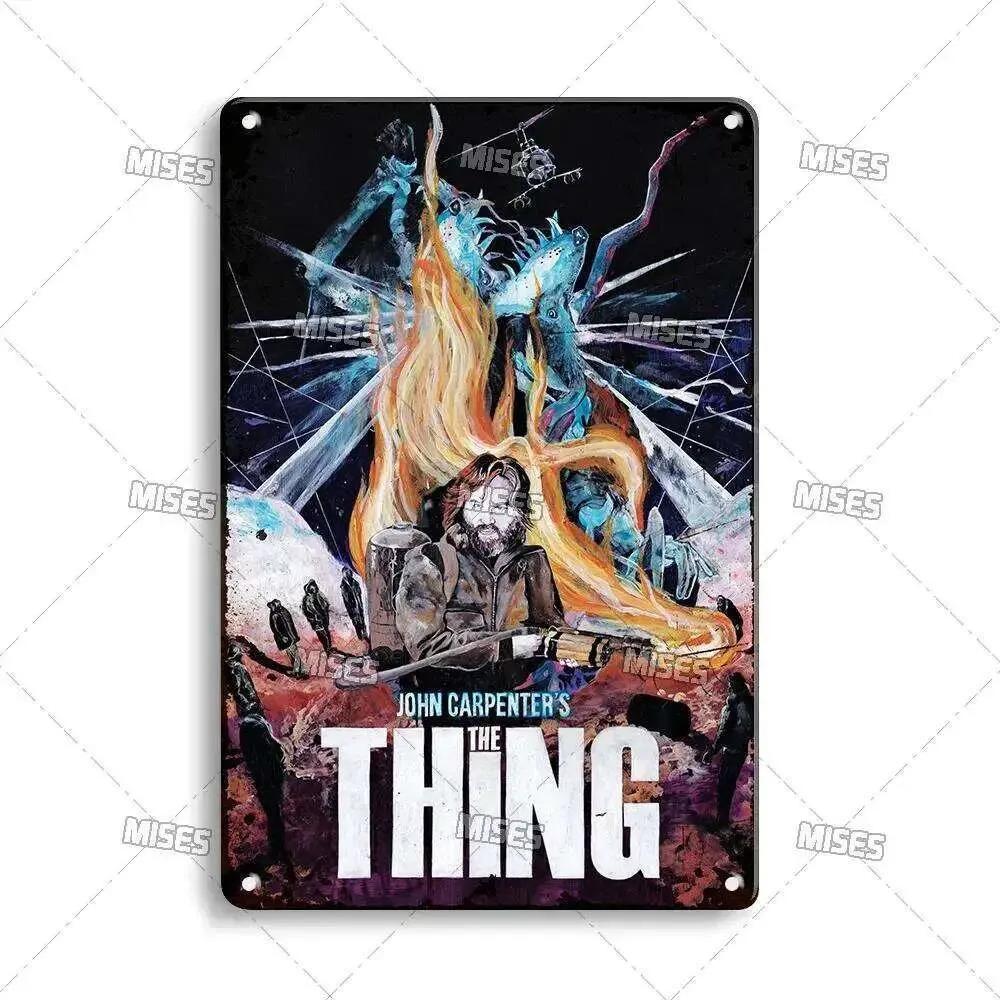 

MISES Movie The Thing Plaque Industrial Decor Vintage Tin Sign Bar Home Metal Poster Old Decorative Plate 26T0104 26T0104 20x30cm