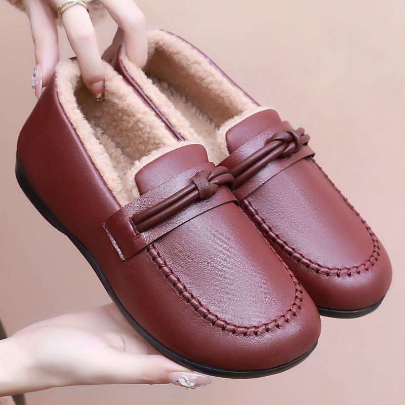 Thick Cotton Shoes, One-foot Cotton Boots, Warm Snow Boots, Versatile Ankle Boots