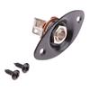 1Set Metal Concave Output Jack Plate Socket & Screws For Electric Guitar Replacement Oval Electric Guitar Pickup Accessories