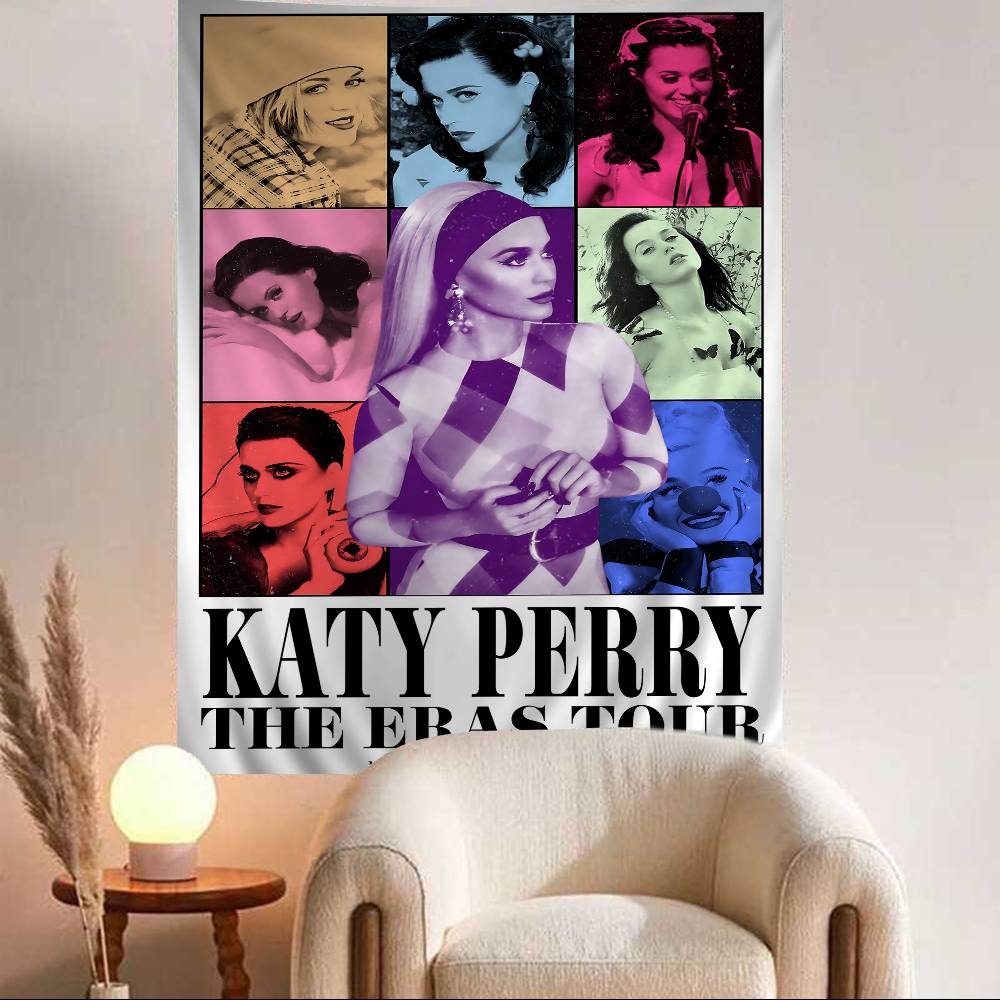 KATY PERRY Musik Wandteppich Heimdekoration Hippie Bohème Dekoration Divination INS Heimdekor