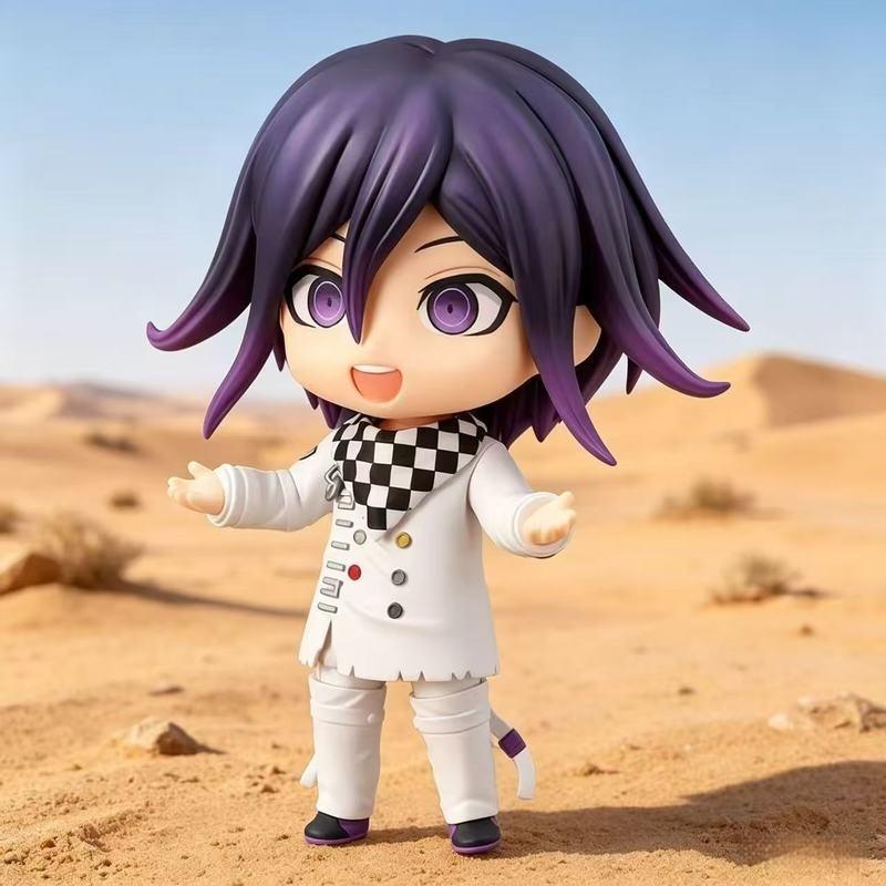 10cm Anime Danganronpa Kokichi Oma Nendoroid #2802 Version Q Figurine d'Action Articulée en PVC Ornement de Bureau Jouet de Collection Cadeau