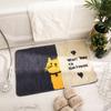 Cartoon cute pet bathroom floor mat carpet household door-to-door door door mat bathroom non-slip mat water-absorbing quick-drying foot mat