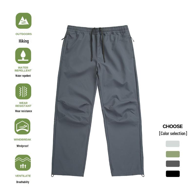 Unisex Windproof Water-Repellent Softshell Ski Pants for Autumn/Winter L (Unisex, Size Down)