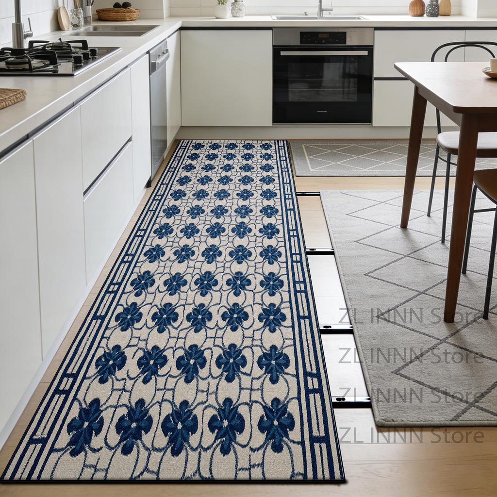 Navajo Geometric Kitchen Runner Carpet Luxury Decoration Living Room Long Rug Customizable Bedroom Bedside Washable Soft Mats