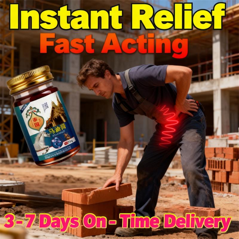 Traditional Thai Horse Oil Balm - 55g Topical Relief for Sore Muscles & Joints