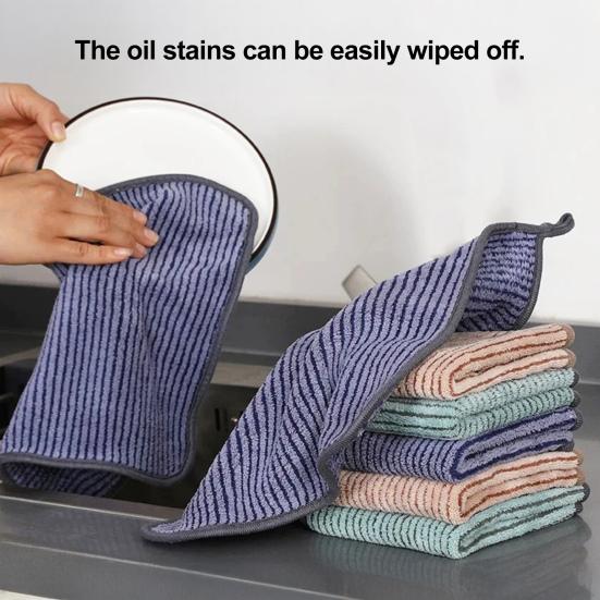 10/20Pcs Dishcloths Superfine Fiber Quick-drying Cleaning Towels Reusable Versatile Water Absorbent Dish Towels