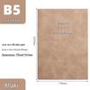 A5 Sheepskin Leather Notebook - Retro Soft Business Diary Planner with Custom Logo