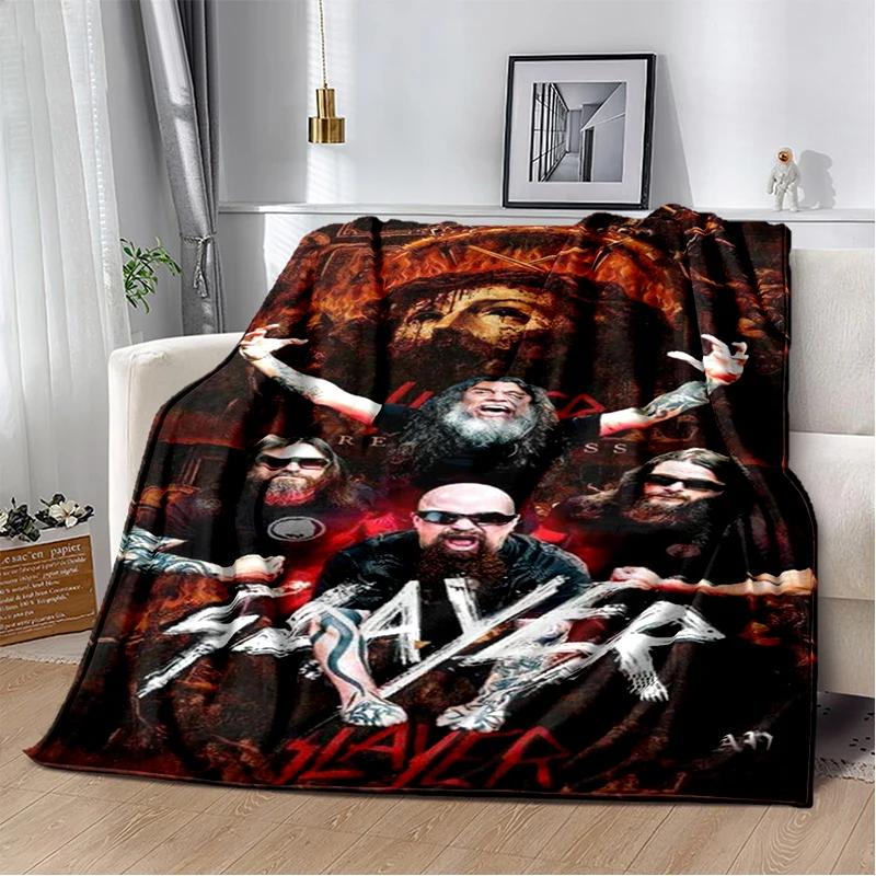 29 Style Slayer Heavy Metal Rcck Band Sign Blanket,Soft Throw Blanket for Home Bedroom Bed Sofa Travel Cover Kid Gift