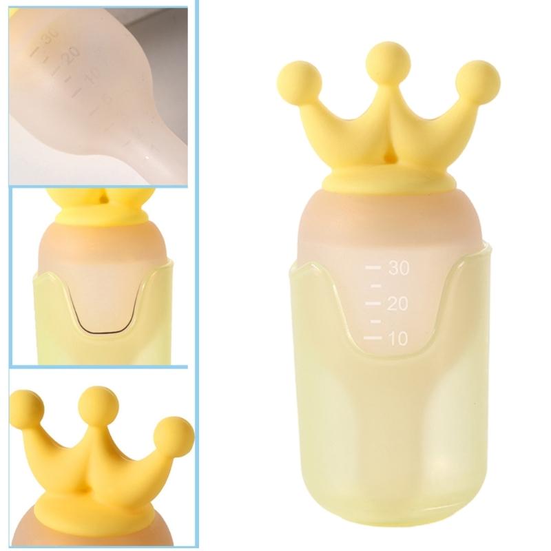 Alimentador Líquido para Bebés 30ML Silicona Utensilios de Alimentación para Entrenamiento para Niños Pequeños Fácil de Limpiar Previene Atoramiento y Sobredosis