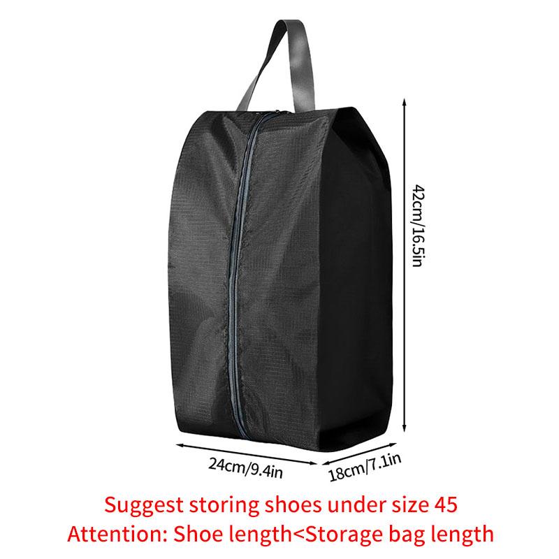 Portable Shoe Storage Bags Travel Shoe Cover Pouch Waterproof Pocket Unisex Zipper Organizer Bag Moistureproof Shoe Storage Pack