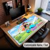 Custom Name Text Big Mouse Pad,Cleo & Cuquín Soft Non Slip Extended Desk Mat For Home Office