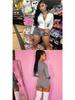 Stand-Up Collar Fitness Jacket & Top Set