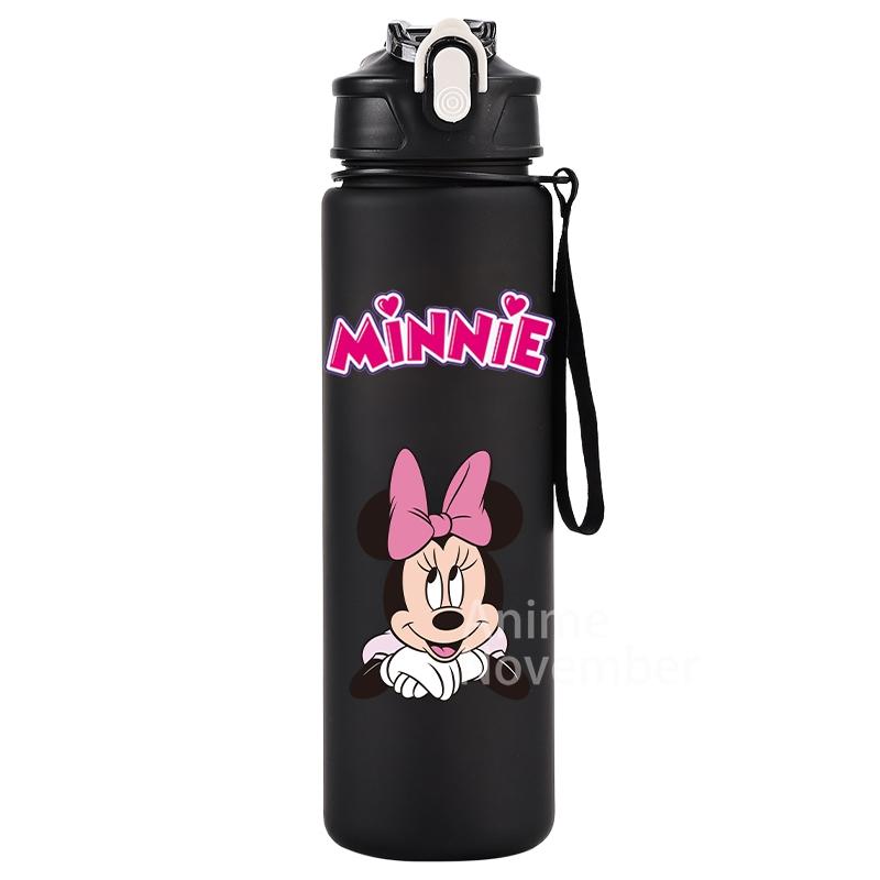 Disney Mickey Mouse Water Cup Minnie Gradient Straw 750Ml Large Capacity Camping Drinking Tools Outdoor Sports Minnie Water Cups