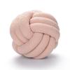 Nordic Latest Style Hand Woven Lamb Wool Round Pillow Braided Household Decor Sofa Backrest Cushion Cozy Living Room Bedroom