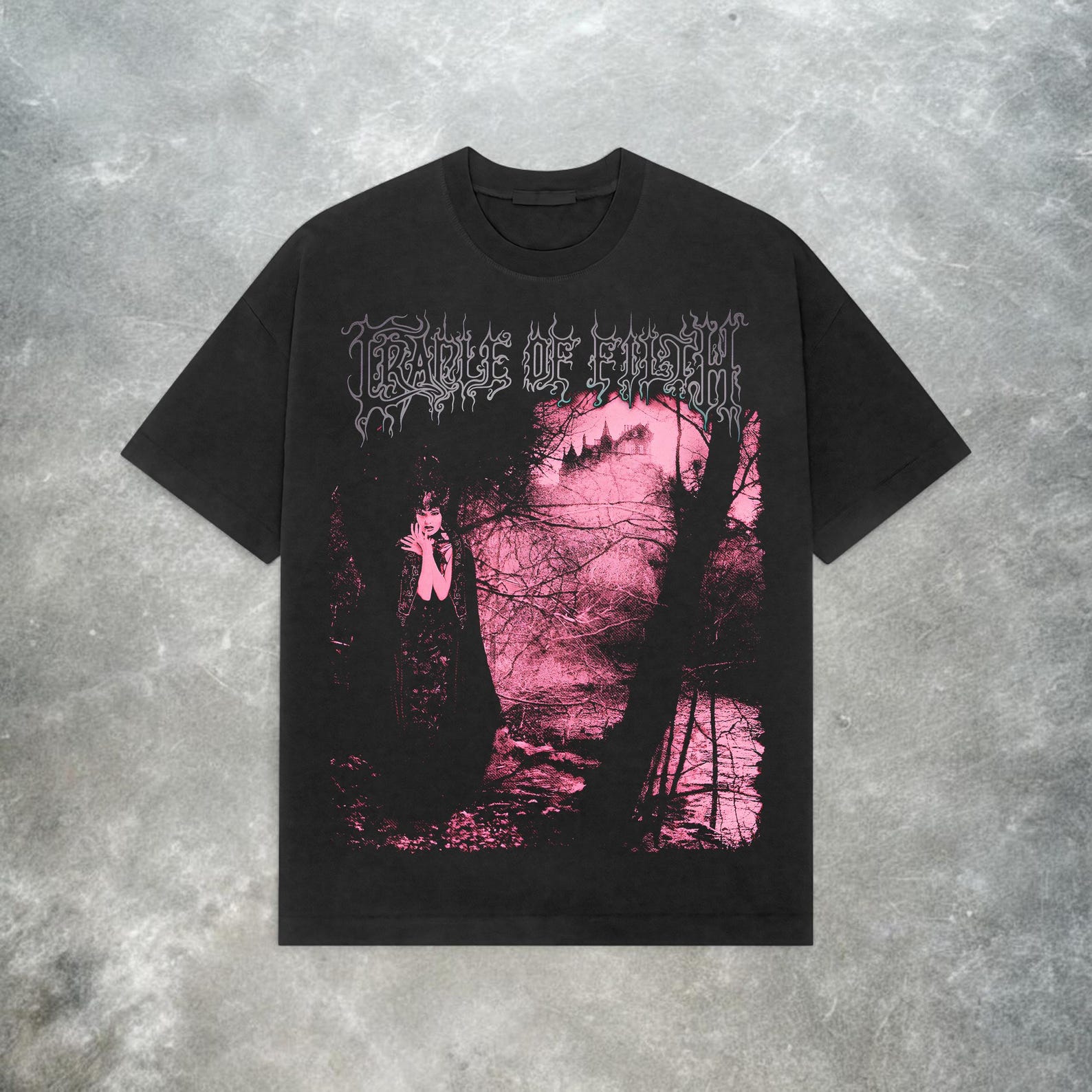 Vintage Cradle of Filth Dusk and Her Embrace T-Shirt – Y2K 90s Metal Band Tee 2XL