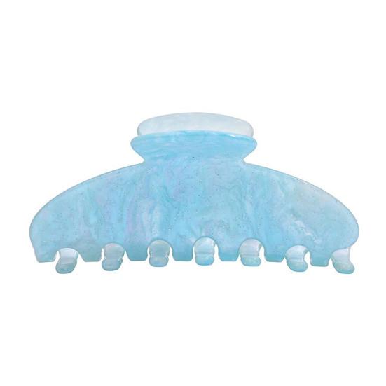 

Hair Claw No Slipping Acetate Sheet Strong Grip Medium Size Back Head Hair Clip Large Arc Design Shark Hair Claw Versatile Hair Accessory синий