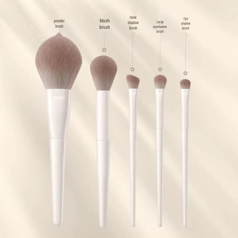 12-teiliges Anfänger-Make-up-Pinselset: Lidschatten-, Rouge-, Puder- und Konturpinsel mit weichen Borsten