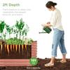 4x2x2ft Outdoor Metal Raised Garden Bed Oval Deep Root Planter Box for Vegetables Flowers Herbs and Succulents W 101 Gallon Cci