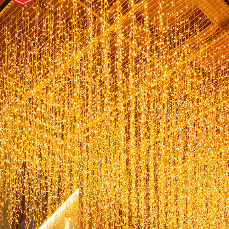 OEING LED Waterfall Curtain String Lights