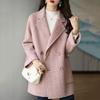 Wollmantel Damen Herbst und Winter Koreanische Version Locker und Dünn Vielseitig Ausländischer Wollmantel Verdickt Mittellanger und Langer Mantel
