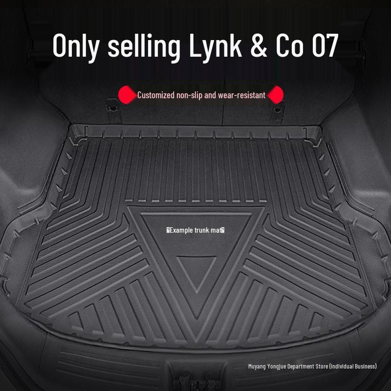 2024 Lynk & Co 07 Водонепроницаемый коврик из ТПЭ для багажника и заднего сиденья 2024-2025 Lynk & Co 07