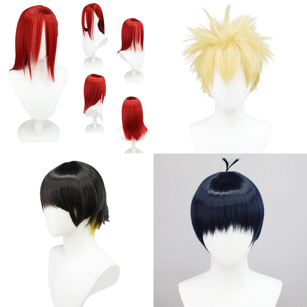 Blue Lock Cosplay Wig Heat Resistant Anime Football Character Hairpiece