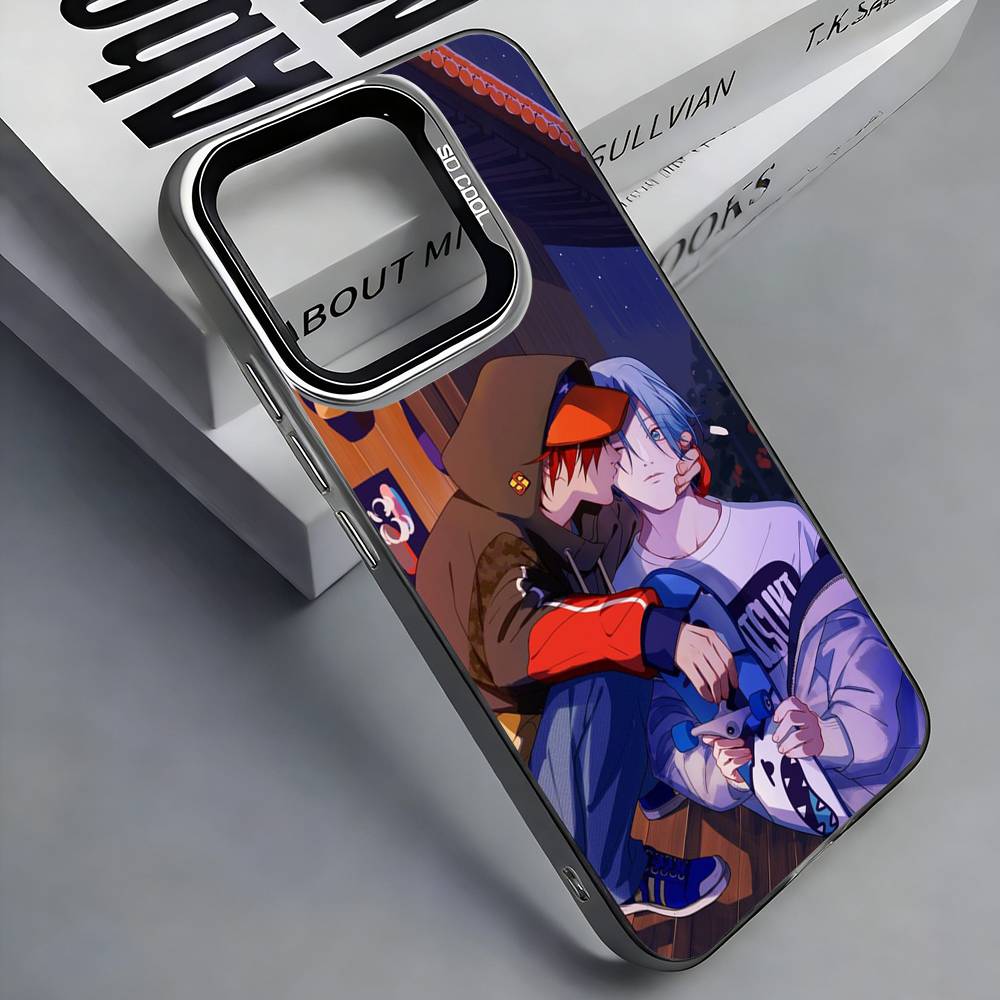 

Чехол для телефона OVA SK8 the Infinity RekiLanga Для iPhone 17,16,15,14,13,12,11 Plus,Pro Max, Цветной Серебристый Чехол для телефона iPhone14Plus