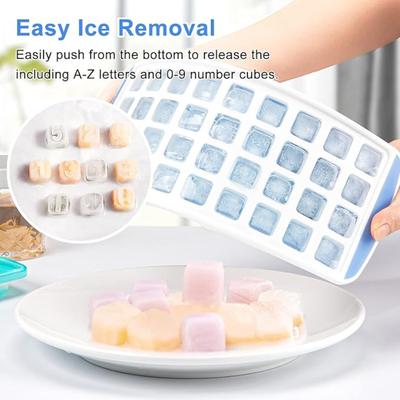 Bac à glaçons en silicone à 36 trous Boîte carrée Purée d'aliments auxiliaires Moule à fromage et gelée Outils de bar et de cuisine Cocktail d'été DIY Moule à glaçons