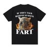 Maglietta Stampata Meme Gatto Divertente Fart Gatto Vintage Abbigliamento Donna Moda Manica Corta Casual Maglietta da Donna Top Abbigliamento