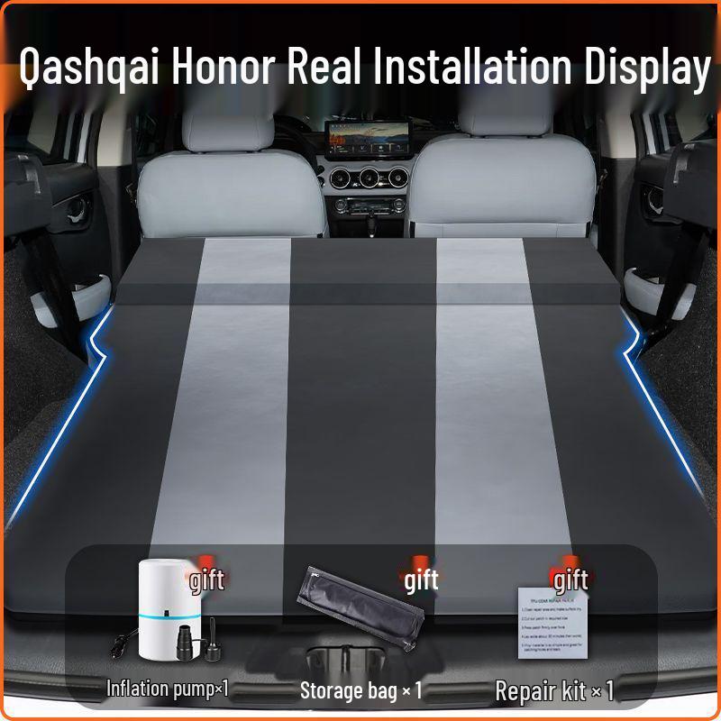Nissan Qashqai Trunk Inflatable Car Bed - Rear Seat Sleeping Pad for Travel