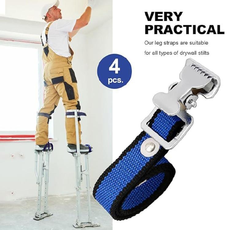Adjustable Belt Painters Walking Fitting Stilt Shoe Straps For Drywall Includes Screws And Spacers For Easy Installation