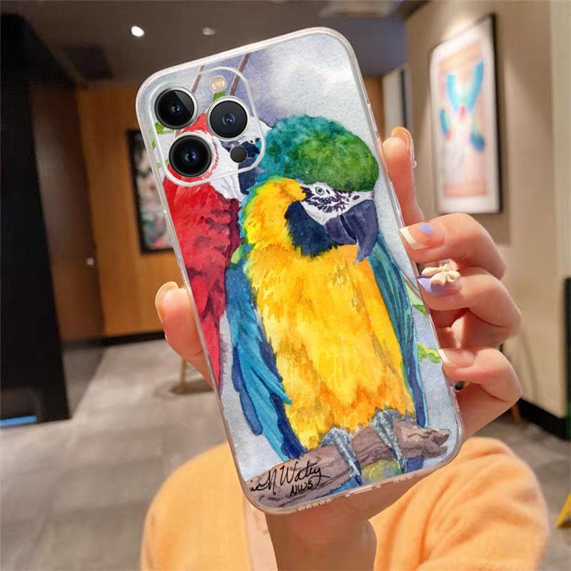 

Phone Case For iphone 17 Air 17 Pro Max 16 15 14 13 Pro Max 15 16 Pro 15Plus Parrot Bird iphone 13