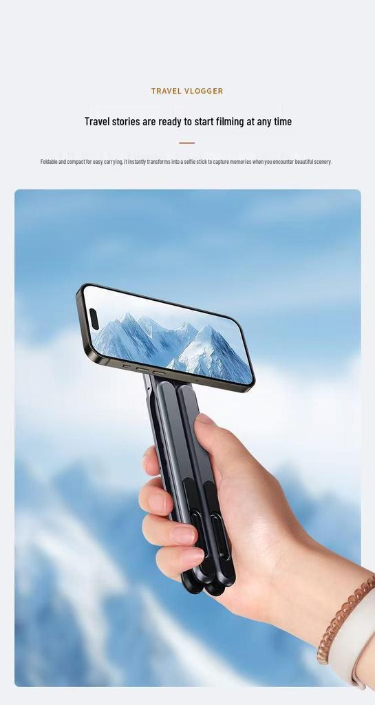 Magnetic Aluminum Mobile & Tablet Stand - Portable & Multifunctional Holder