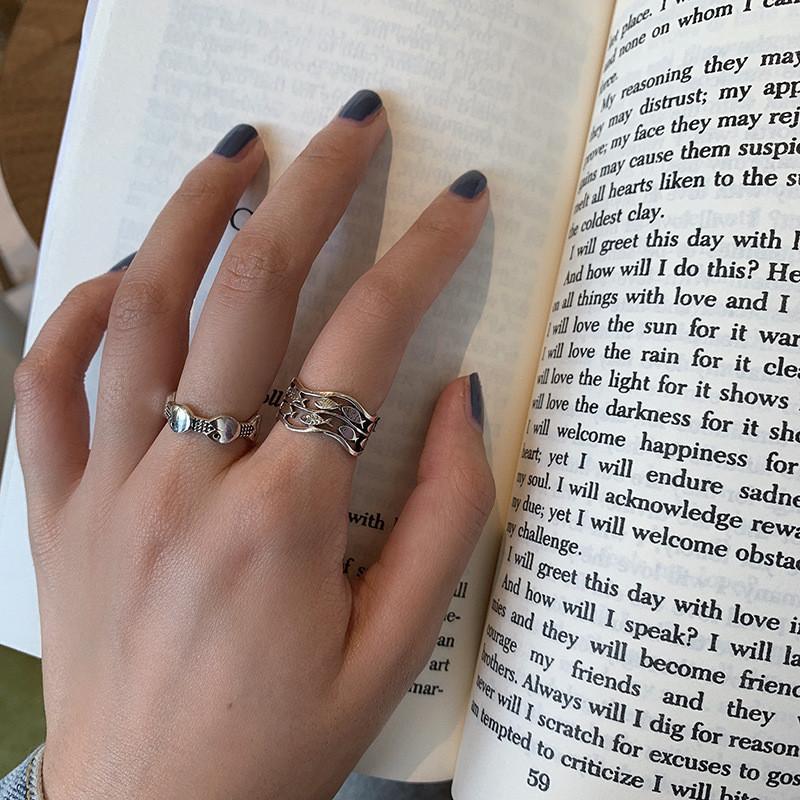 Sterling Stunning 925 Silver Double Layer Fish Vintage Ring With Unique Expression Design