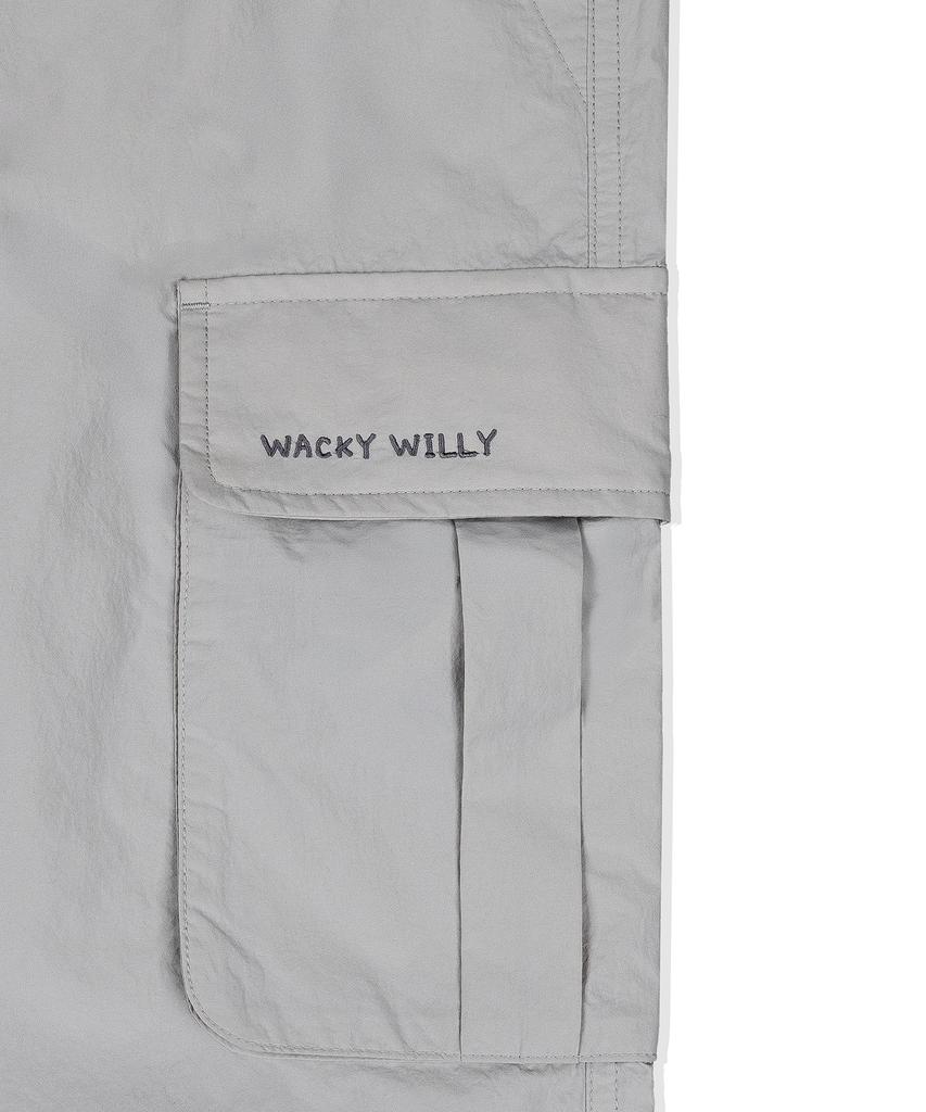 WACKY WILLY Women'S Nylon Parachute Pants Grey