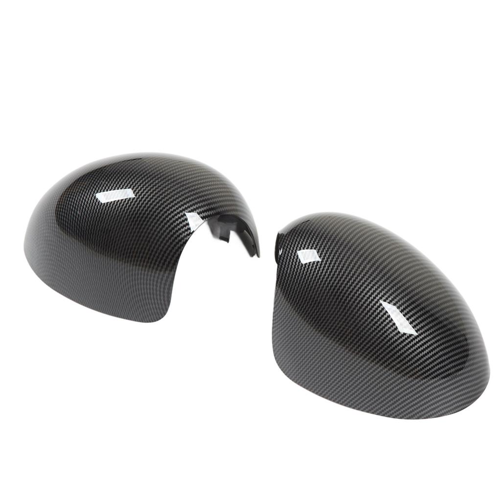 2Pcs Rearview Mirror Cover 51162754913 Left And Right Carbon Fiber Style Cover For R55 R56 R57 R58