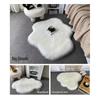 Plush Faux Wool Cloud Carpet Mat for Bedroom, Living Room, or Bay Window - Machine Washable