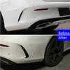 Car Rear Bumper Spoiler Side Canard Air Vent Cover For Mercedes Benz C Class W205 4 Door C180 C200 C250 C300 2010-2018