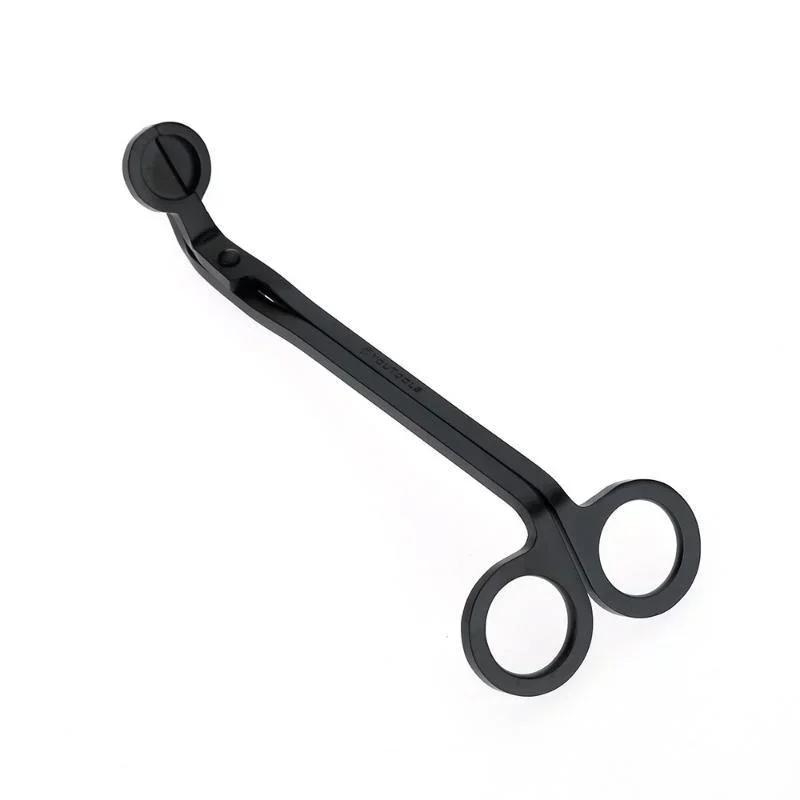

18cm Candle Wick Trimmer Stainless Steel Scissors Trim Wick Cutter Round Head Candles Core Shears Handmade Tools чёрный