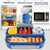 A Large Capacity Bento Box of 81 Ounces, Suitable for Adults, Children, and Toddlers, with 4 Compartments