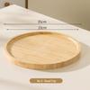 Japansk Stil Bamboo Träbricka: Rektangulär & Rund Middags- och Snackstallrik för Te, Frukt, Nordisk Display