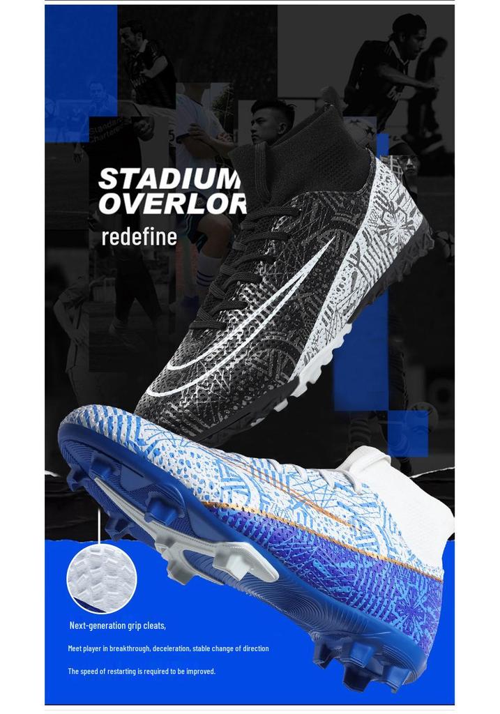 Scarpe da Allenamento da Calcio con Tacchetti Lunghi per Bambini e Bambine - Calzature Professionali da Competizione