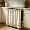 Oven Curtain with Style Easy Oven Door Tie-Down Straps Vintage Fastening Farmhouse Ruffled