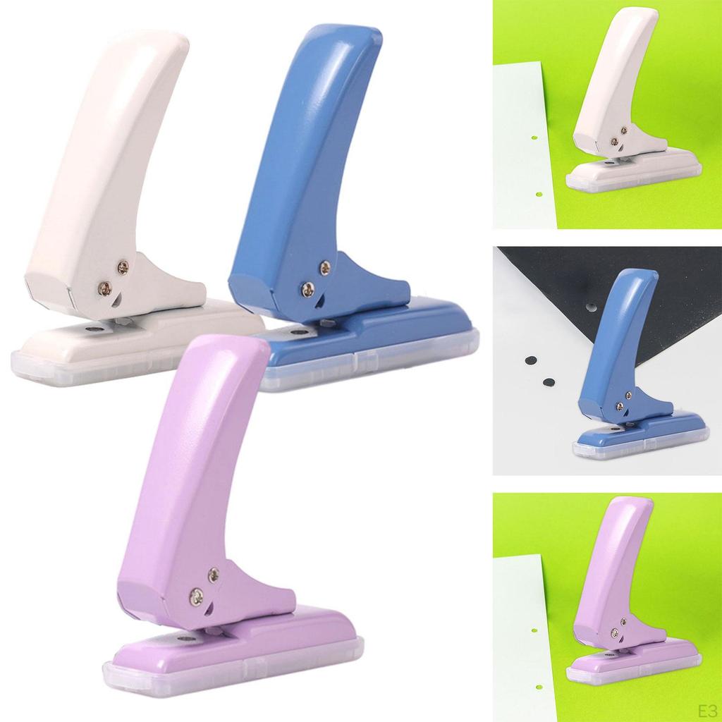Single Hole Punch 40 Sheet Capacity Heavy Duty Labor Savings Handheld Puncher for Cards Art