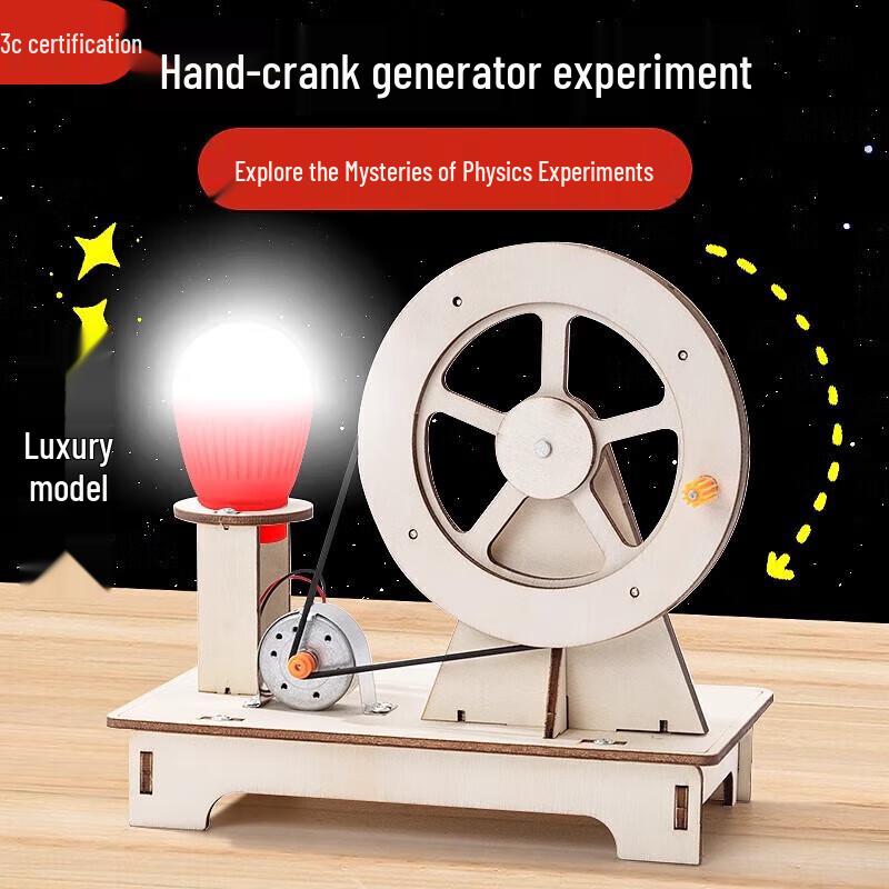 Zestaw naukowy generatora ręcznego DIY