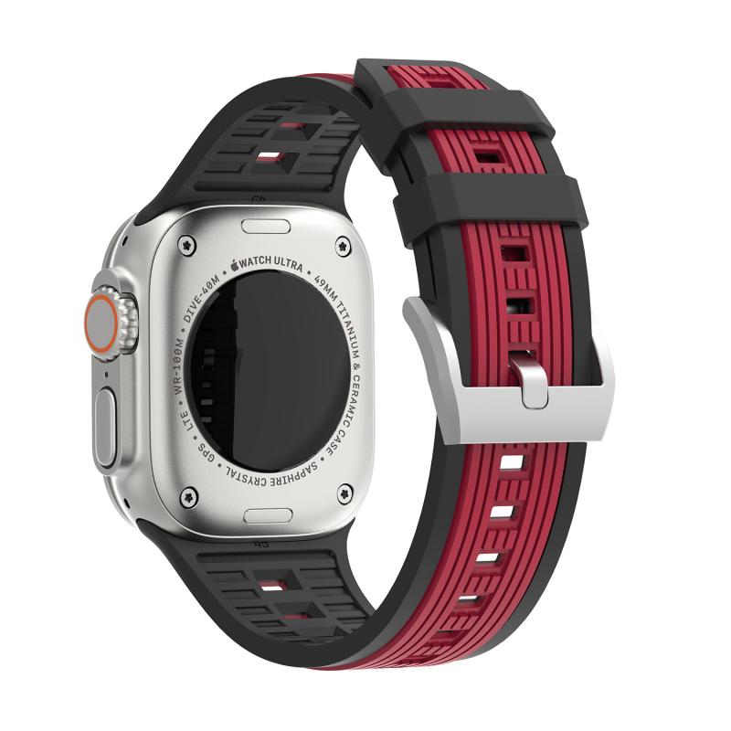 Soft Silicone Strap For Apple Watch Series 11 46mm Band 42mm 44mm 45mm 41mm 40mm 38mm Ultra 2/3 49mm Sport Bracelet iWatch Serise 10 9 8 7 6 5 4 3 SE