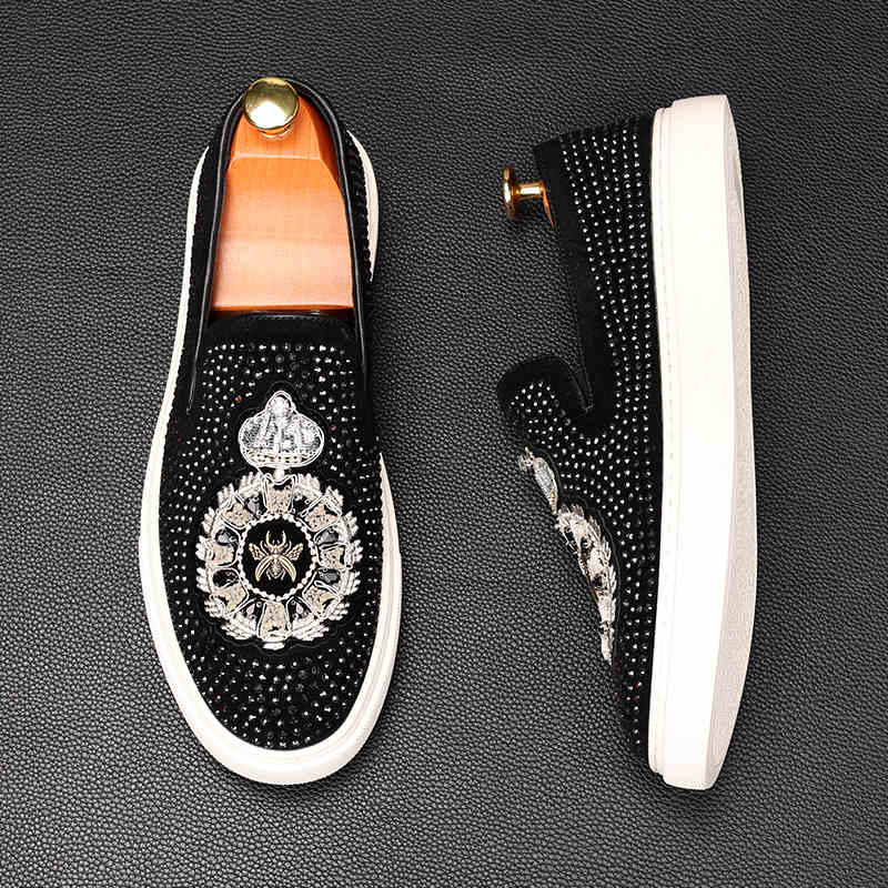 Fashion 2025 Luxury New Designer Men's Retro Fashion Punk Rcok Hip-hop Platform Causal Shoes Flats Male Walking Loafers Zapatos Hombre