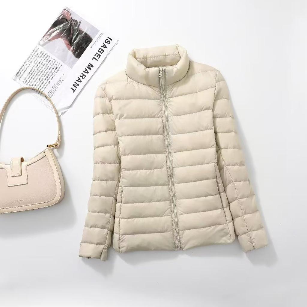 Down jacket women's new short light and thick warm and slim fashion jacket