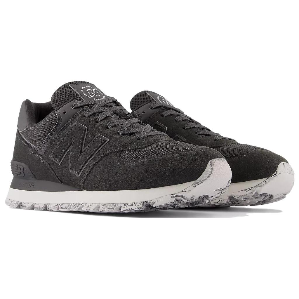 New Balance NB 574 Low Top Running Shoes Unisex Black White